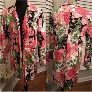 Floral Trench Coat